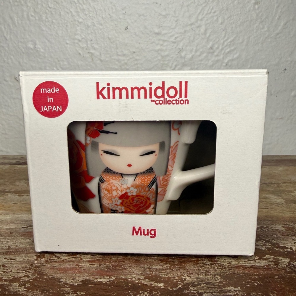 Kimmidoll Collection Yumiko Mug Compassion Japan Kokeshi Doll Ceramic NEW - Picture 6 of 7